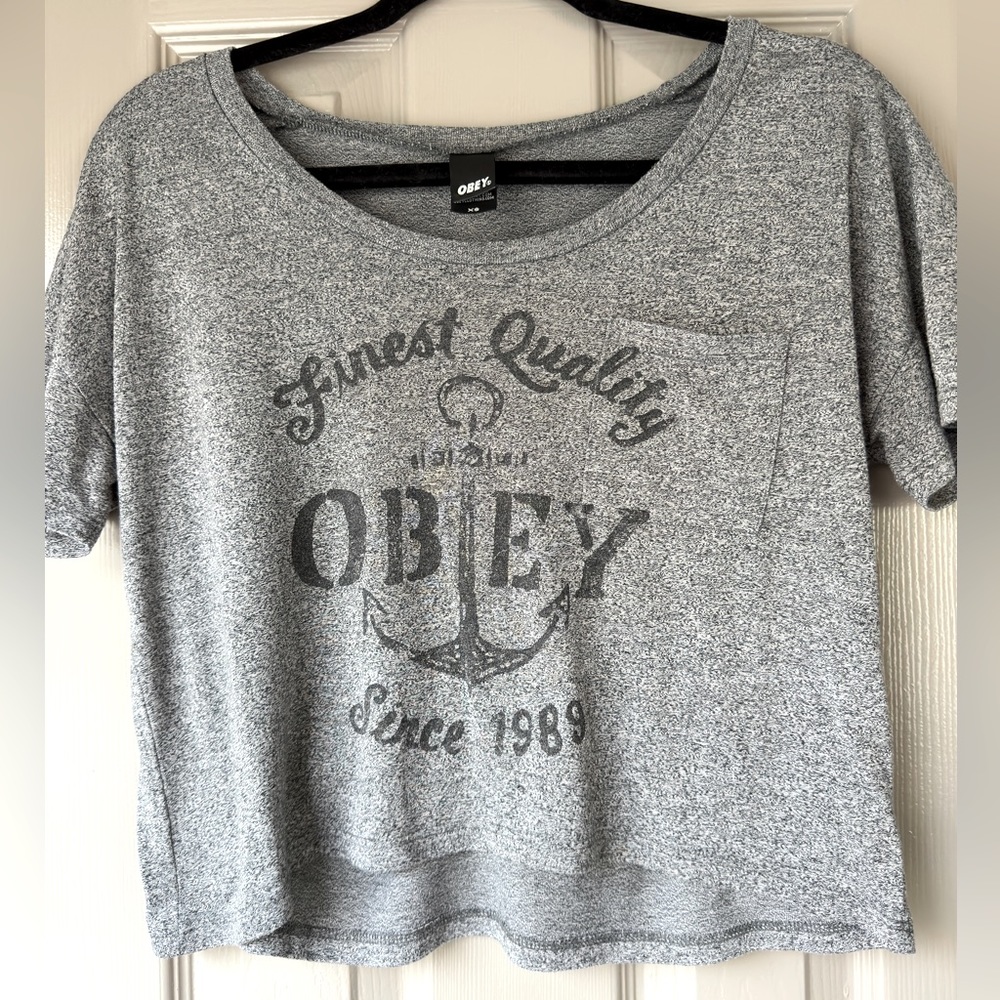 Obey cropped top